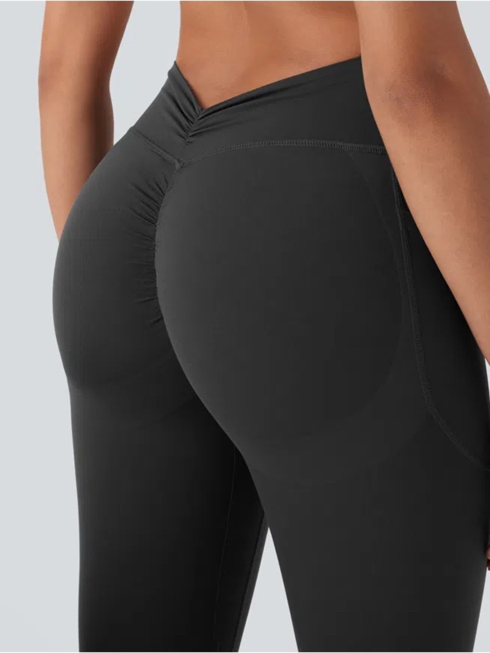 Halara grey butt cinching tummy control low back leggings - Picture 2 of 5